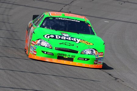 BROOKLYN, MI - AUGUST 15:  Brad Keselowski, driver of the #88 GoDaddy Chevrolet, drives during the NASCAR Nationwide Series at Michigan International Speedway on August 15, 2009 in Brooklyn, Michigan.  <br /><br /><span class="help">(Photo by Harry How/Getty Images)</span>