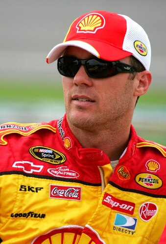 BROOKLYN, MI - AUGUST 16:  Kevin Harvick, driver of the #29 SHELL / PENNZOIL Chevrolet, looks on from the grid during the NASCAR Sprint Cup Series CARFAX 400 at Michigan International Speedway on August 16, 2009 in Brooklyn, Michigan.  <br /><br /><span class="help">(Photo by Jerry Markland/Getty Images for NASCAR)</span>