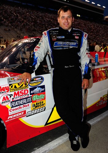 BRISTOL, TN - AUGUST 19:  Pole sitter Ryan Newman, driver of the #2 Pringles Chevrolet stands next to his truck prior to the NASCAR Camping World Truck Series O'Reilly 200 at Bristol Motor Speedway on August 19, 2009 in Bristol, Tennessee.  <br /><br /><span class="help">(Photo by Rusty Jarrett/Getty Images for NASCAR)</span>