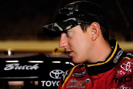 BRISTOL, TN - AUGUST 19:  Kyle Busch, driver of the #51 Miccosukee Resort/Graceway Pharm Toyota stands next to his truck prior to the start of  the NASCAR Camping World Truck Series O'Reilly 200 at Bristol Motor Speedway on August 19, 2009 in Bristol, Tennessee.  <br /><br /><span class="help">(Photo by Rusty Jarrett/Getty Images for NASCAR)</span>