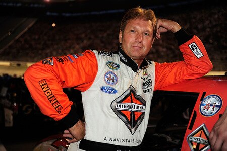 BRISTOL, TN - AUGUST 19:  Rick Crawford, driver of the #14 Circle Bar/International Ford stands next to his truck prior to the start of the NASCAR Camping World Truck Series O'Reilly 200 at Bristol Motor Speedway on August 19, 2009 in Bristol, Tennessee.  <br /><br /><span class="help">(Photo by Rusty Jarrett/Getty Images for NASCAR)</span>