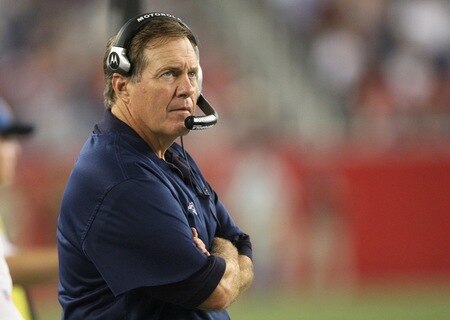 FOXBORO, MA - AUGUST 20:  Head coach Bill Belichick of the New England Patriots looks on against the Cincinnati Bengals during their preseason game at Gillette Stadium on August 20, 2009 in Foxboro, Massachusetts.  <br /><br /><span class="help">(Photo by Jim Rogash/Getty Images)</span>