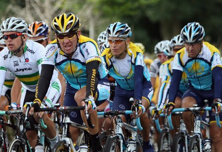 DUBLIN, IRELAND - AUGUST 21:  Lance Armstrong of the USA and Astana rides in the peloton during Stage One of the 2009 Tour of Ireland from Enniskerry to Waterford on August 21, 2009 in Waterford, Ireland.  <br /><br /><span class="help">(Photo by Bryn Lennon/Getty Images)</span>