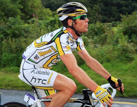 DUBLIN, IRELAND - AUGUST 21:  Mark Cavendish of Great Britain and Team Columbia rides during Stage One of the 2009 Tour of Ireland from Enniskerry to Waterford on August 21, 2009 in Waterford, Ireland.  <br /><br /><span class="help">(Photo by Bryn Lennon/Getty Images)</span>