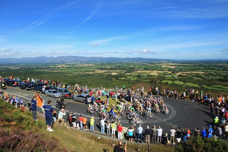 CLONMEL, IRELAND - AUGUST 22:  The riders make their way up The Vee on Stage Two of the 2009 Tour of Ireland from Clonmel to Killarney on August 22, 2009 in Clonmel, Ireland.  <br /><br /><span class="help">(Photo by Bryn Lennon/Getty Images)</span>