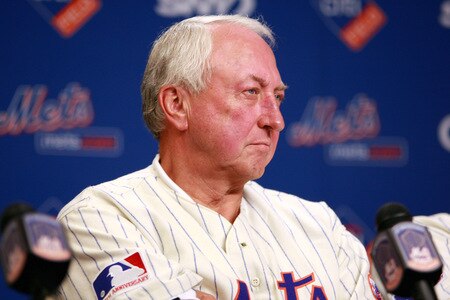 NEW YORK - AUGUST 22:  Jerry Koosman looks on during a press conference commemorating the New York Mets 40th anniversary of the 1969 World Championship team on August 22, 2009 at Citi Field in the Flushing neighborhood of the Queens borough of New York City.  <br /><br /><span class="help">(Photo by Jared Wickerham/Getty Images)</span>