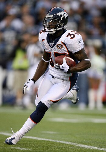 SEATTLE - AUGUST 22:  Alphonso Smith #33 of the Denver Broncos rushes against the Seattle Seahawks on August 22, 2009 at Qwest Field in Seattle, Washington. The Seahawks defeated the Broncos 27-13. <br /><br /><span class="help">(Photo by Otto Greule Jr/Getty Images)</span>