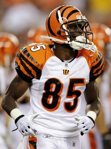 CINCINNATI, OH - AUGUST 27:  Wide receiver Chad Ochocinco #85 of the Cincinnati Bengals runs out of the huddle during the preseason game against the St. Louis Rams at Paul Brown Stadium on August 27, 2009 in Cincinnati, Ohio. <br /><br /><span class="help">(Photo by Andy Lyons/Getty Images)</span>