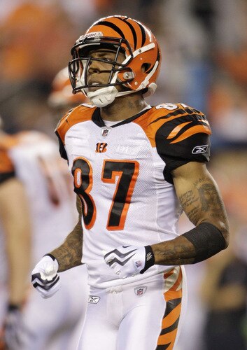 CINCINNATI, OH - AUGUST 27:  Wide receiver Andre Caldwell #87 of the Cincinnati Bengals runs on the field during the preseason game against the St. Louis Rams at Paul Brown Stadium on August 27, 2009 in Cincinnati, Ohio. <br /><br /><span class="help">(Photo by Andy Lyons/Getty Images)</span>