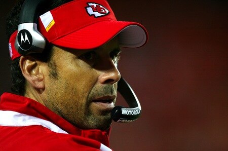KANSAS CITY, MO - AUGUST 29: Head coach Todd Haley of the Kansas City Chiefs looks on against the Seattle Seahawks during their preseason game at Arrowhead Stadium on August 29, 2009 in Kansas City, Missouri. <br /><br /><span class="help">(Photo by Dilip Vishwanat/Getty Images)</span>