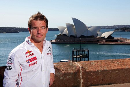 SYDNEY, AUSTRALIA - AUGUST 31:  Sebastien Loeb of France and the Citroen Total World Rally team poses in front of the Sydney Opera House during a Rally Australia press conference at The Rocks on August 31, 2009 in Sydney, Australia.  <br /><br /><span class="help">(Photo by Matt King/Getty Images)</span>