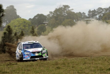 KINGSCLIFF, AUSTRALIA - SEPTEMBER 03:  Matthew Wilson of Great Britain and Scott Martin of Great Britain compete in their VK Stobart Ford Focus  during the Repco Rally of Australia Shakedown on September 3, 2009 in Kingscliff, Australia  <br /><br /><span class="help">(Photo by Massimo Bettiol/Getty Images)</span>
