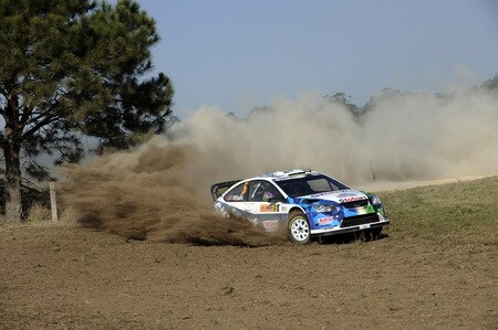 KINGSCLIFF, AUSTRALIA - SEPTEMBER 03:  Matthew Wilson of Great Britain and Scott Martin of Great Britain compete in their VK Stobart Ford Focus  during the Repco Rally of Australia Shakedown on September 3, 2009 in Kingscliff, Australia  <br /><br /><span class="help">(Photo by Massimo Bettiol/Getty Images)</span>