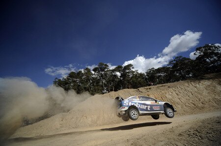 KINGSCLIFF, AUSTRALIA - SEPTEMBER 03:  Matthew Wilson of Great Britain and Scott Martin of Great Britain compete in their VK Stobart Ford Focus  during the Repco Rally of Australia Shakedown on September 3, 2009 in Kingscliff, Australia  <br /><br /><span class="help">(Photo by Massimo Bettiol/Getty Images)</span>
