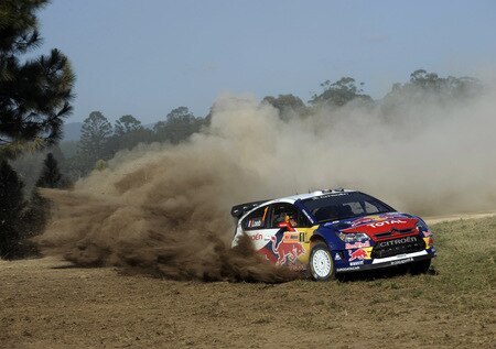KINGSCLIFF, AUSTRALIA - SEPTEMBER 03:  Sebastien Loeb of France and Daniel Elena of Monaco compete in their Citroen C4 Total during the Repco Rally of Australia Shakedown  on September 3, 2009 in Kingscliff, Australia  <br /><br /><span class="help">(Photo by Massimo Bettiol/Getty Images)</span>