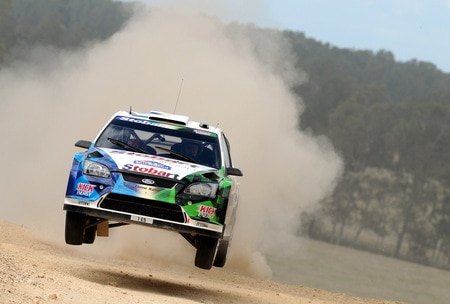 KINGSCLIFF, AUSTRALIA - SEPTEMBER 03:  Matthew Wilson of Great Britain and Scott Martin of Great Britain compete in their VK Stobart Ford Focus  during the Repco Rally of Australia Shakedown on September 3, 2009 in Kingscliff, Australia  <br /><br /><span class="help">(Photo by Massimo Bettiol/Getty Images)</span>
