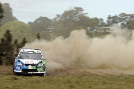 KINGSCLIFF, AUSTRALIA - SEPTEMBER 03:  Matthew Wilson of Great Britain and Scott Martin of Great Britain compete in their VK Stobart Ford Focus  during the Repco Rally of Australia Shakedown on September 3, 2009 in Kingscliff, Australia  <br /><br /><span class="help">(Photo by Massimo Bettiol/Getty Images)</span>