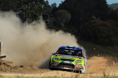 KINGSCLIFF, AUSTRALIA - SEPTEMBER 03:  Jari Matti Latvala of Finland and Mikka Anttila of Finland compete in their BP Abu Dhabi Ford Focus during the Repco Rally of Australia Shakedown on September 3, 2009 in Kingscliff, Australia  <br /><br /><span class="help">(Photo by Massimo Bettiol/Getty Images)</span>