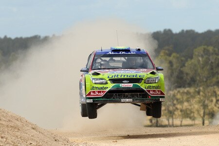 KINGSCLIFF, AUSTRALIA - SEPTEMBER 03:  Jari Matti Latvala of Finland and Mikka Anttila of Finland compete in their BP Abu Dhabi Ford Focus during the Repco Rally of Australia Shakedown on September 3, 2009 in Kingscliff, Australia  <br /><br /><span class="help">(Photo by Massimo Bettiol/Getty Images)</span>
