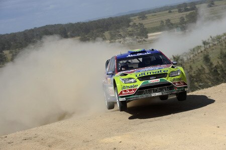KINGSCLIFF, AUSTRALIA - SEPTEMBER 03:  Jari Matti Latvala of Finland and Mikka Anttila of Finland compete in their BP Abu Dhabi Ford Focus during the Repco Rally of Australia Shakedown on September 3, 2009 in Kingscliff, Australia  <br /><br /><span class="help">(Photo by Massimo Bettiol/Getty Images)</span>