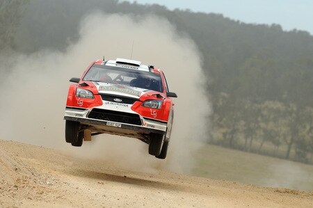 KINGSCLIFF, AUSTRALIA - SEPTEMBER 03:  Federico Villagra of Argentina and Jorge Perez Companc of Argentina compete in their Munchis Ford Focus  during the Repco Rally of Australia Shakedown  on September 3, 2009 in Kingscliff, Australia  <br /><br /><span class="help">(Photo by Massimo Bettiol/Getty Images)</span>