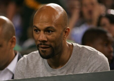 EAST RUTHERFORD, NJ - SEPTEMBER 3:  R&B artist Common watches the New York Jets game against the Philadelphia Eagles on September 3, 2009 at Giants Stadium in East Rutherford, New Jersey. <br /><br /><span class="help">(Photo by Jared Wickerham/Getty Images)</span>