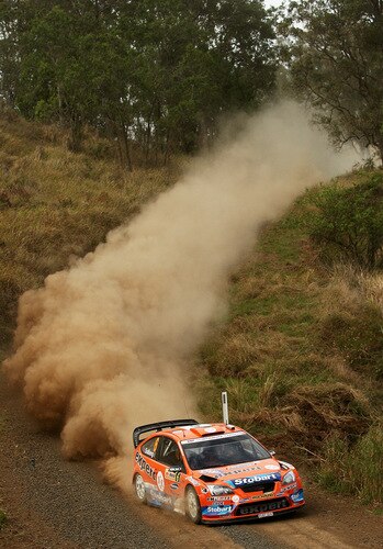 KINGSCLIFF, AUSTRALIA - SEPTEMBER 04:  Henning Solberg of Norway and Cato Menkerud of Norway compete in their Ford Focus RS WRC 08 during the Repco Rally of Australia Special Stage Four on September 4, 2009 in Kingscliff, Australia.  <br /><br /><span class="help">(Photo by Quinn Rooney/Getty Images)</span>