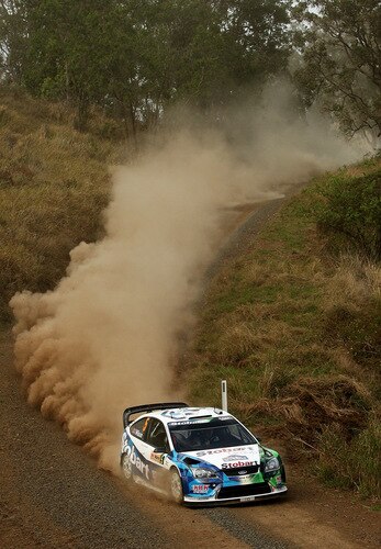 KINGSCLIFF, AUSTRALIA - SEPTEMBER 04:  Matthew Wilson of Great Britain and Scott Martin of Great Britian compete in their Ford Focus RS WRC 08 during the Repco Rally of Australia Special Stage Ten on September 4, 2009 in Kingscliff, Australia.  <br /><br /><span class="help">(Photo by Quinn Rooney/Getty Images)</span>