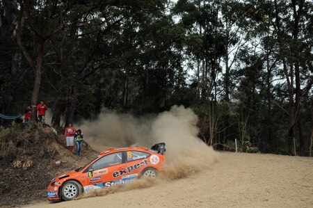KINGSCLIFF, AUSTRALIA - SEPTEMBER 04:  Henning Solberg of Norway and Cato Menkerud of Norway compete in their VK Stobart Ford Focus during  day one of the Repco Rally of Australia on September 4  in Kingscliff, Australia  <br /><br /><span class="help">(Photo by Massimo Bettiol/Getty Images)</span>