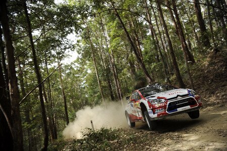 KINGSCLIFF, AUSTRALIA - SEPTEMBER 04:  Sebastien Ogier of France and Julien Ingrassia of France compete in their Citroen C4 Junior Team during day one of the WRC  Repco Rally of Australia on  September , 4  in Kingscliff, Australia  <br /><br /><span class="help">(Photo by Massimo Bettiol/Getty Images)</span>