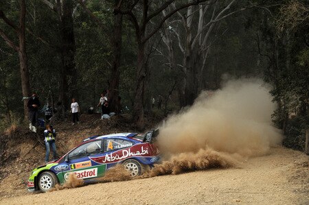 KINGSCLIFF, AUSTRALIA - SEPTEMBER 04:  Jari Matti Latvala of Finland and Mikka Anttila of Finland compete in their BP Abu Dhabi Ford Focus  during day one of the Repco Rally of Australia on September 4  in Kingscliff, Australia  <br /><br /><span class="help">(Photo by Massimo Bettiol/Getty Images)</span>