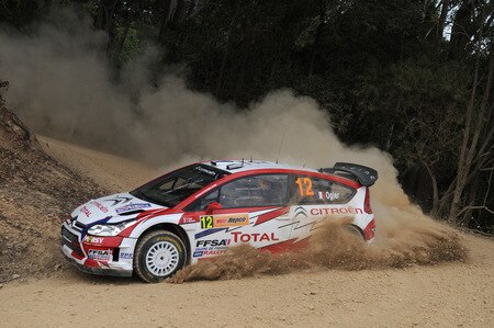 KINGSCLIFF, AUSTRALIA - SEPTEMBER 04:  Sebastien Ogier of France and Julien Ingrassia of France compete in their Citroen C4 Junior Team during day one of the WRC  Repco Rally of Australia on  September , 4  in Kingscliff, Australia  <br /><br /><span class="help">(Photo by Massimo Bettiol/Getty Images)</span>