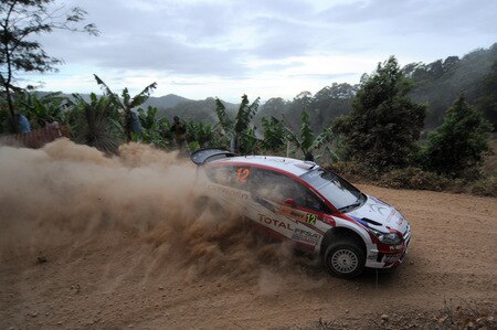 KINGSCLIFF, AUSTRALIA - SEPTEMBER 04:  Sebastien Ogier of France and Julien Ingrassia of France compete in their Citroen C4 Junior Team during day one of the WRC  Repco Rally of Australia on  September , 4  in Kingscliff, Australia  <br /><br /><span class="help">(Photo by Massimo Bettiol/Getty Images)</span>