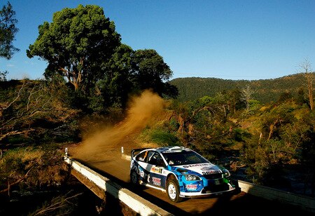 KINGSCLIFF, AUSTRALIA - SEPTEMBER 05:  Matthew Wilson of Great Britain and Scott Martin of Great Britian compete in their Ford Focus RS WRC 08 during the Repco Rally of Australia Special Stage 23 on September 5, 2009 in Kingscliff, Australia.  <br /><br /><span class="help">(Photo by Quinn Rooney/Getty Images)</span>