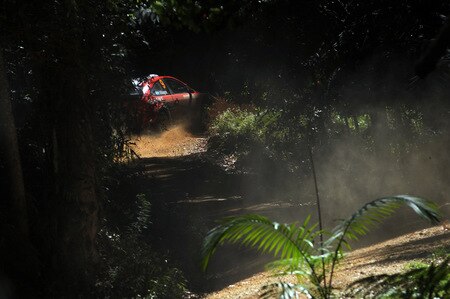 KINGSCLIFF, AUSTRALIA - SEPTEMBER 05:  Federico Villagra of Argentina and Jorge Perez Companc of Argentina compete in their Munchis Ford Focus    during day two of the WRC Repco Rally of Australia on September 5 in Kingscliff, Australia  <br /><br /><span class="help">(Photo by Massimo Bettiol/Getty Images)</span>
