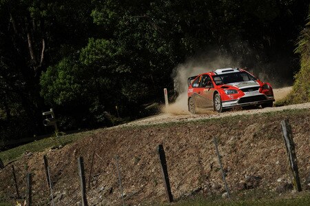 KINGSCLIFF, AUSTRALIA - SEPTEMBER 05:  Federico Villagra of Argentina and Jorge Perez Companc of Argentina compete in their Munchis Ford Focus    during day two of the WRC Repco Rally of Australia on September 5 in Kingscliff, Australia  <br /><br /><span class="help">(Photo by Massimo Bettiol/Getty Images)</span>