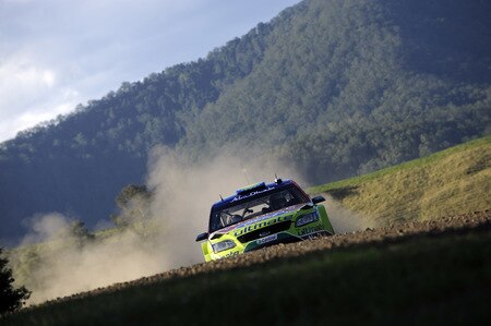 KINGSCLIFF, AUSTRALIA - SEPTEMBER 05:  Jari Matti Latvala of Finland and Mikka Anttila of Finland compete in their BP Abu Dhabi Ford Focus   during day two of theWRC  Repco Rally of Australia on September 5  in Kingscliff, Australia  <br /><br /><span class="help">(Photo by Massimo Bettiol/Getty Images)</span>