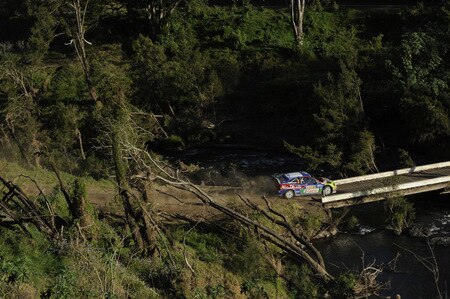 KINGSCLIFF, AUSTRALIA - SEPTEMBER 05:  Mikko Hirvonen of Finland and Jarmo Lehtinen of Finland compete in their BP Abu Dhabi Ford Focus during  day two of the WRC Repco Rally of Australia on September 5  in Kingscliff, Australia  <br /><br /><span class="help">(Photo by Massimo Bettiol/Getty Images)</span>