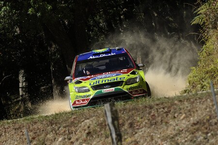 KINGSCLIFF, AUSTRALIA - SEPTEMBER 05:  Jari Matti Latvala of Finland and Mikka Anttila of Finland compete in their BP Abu Dhabi Ford Focus   during day two of theWRC  Repco Rally of Australia on September 5  in Kingscliff, Australia  <br /><br /><span class="help">(Photo by Massimo Bettiol/Getty Images)</span>