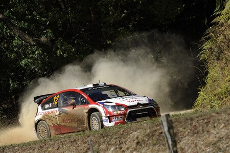 KINGSCLIFF, AUSTRALIA - SEPTEMBER 05:  Sebastien Ogier of France and Julien Ingrassia of France compete in their Citron C 4 Junior Team   during day two of the WRC Repco Rally of Australia on September 5  in Kingscliff, Australia  <br /><br /><span class="help">(Photo by Massimo Bettiol/Getty Images)</span>