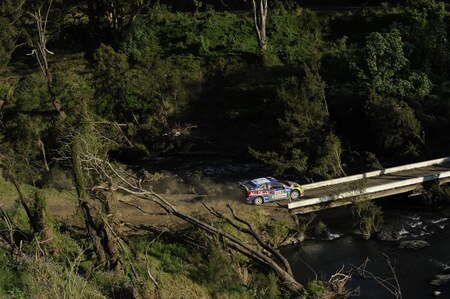 KINGSCLIFF, AUSTRALIA - SEPTEMBER 05:  Jari Matti Latvala of Finland and Mikka Anttila of Finland compete in their BP Abu Dhabi Ford Focus   during day two of theWRC  Repco Rally of Australia on September 5  in Kingscliff, Australia  <br /><br /><span class="help">(Photo by Massimo Bettiol/Getty Images)</span>