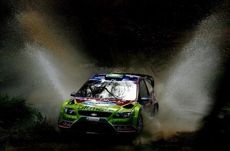 KINGSCLIFF, AUSTRALIA - SEPTEMBER 06:  Mikko Hirvonen of Finland and Jarmo Lehtinen of Finland compete in their BP Abu Dhabi Ford Focus during the Repco Rally of Australia Special Stage 32 on September 6, 2009 in Kingscliff, Australia.  <br /><br /><span class="help">(Photo by Quinn Rooney/Getty Images)</span>