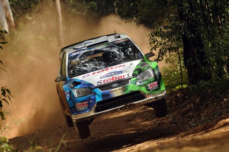 KINGSCLIFF, AUSTRALIA - SEPTEMBER 06: Matthew Wilson of Great Britain and Scott Martin of Great Britain compete in their VK Stobart Ford Focus  during day three of the WRC Repco Rally of Australia on September 6, 2009  in Kingscliff, Australia  <br /><br /><span class="help">(Photo by Massimo Bettiol/Getty Images)</span>