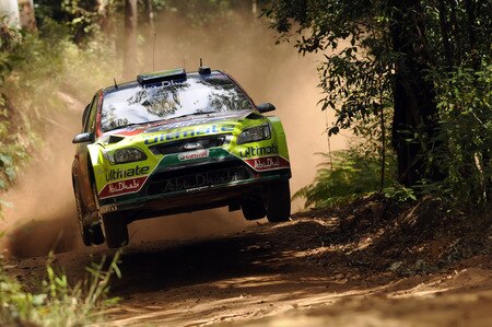 KINGSCLIFF, AUSTRALIA - SEPTEMBER 06:  Mikko Hirvonen of Finland and Jarmo Lehtinen of Finland compete in their BP Abu Dhabi Ford Focus  during day three of the WRC  Repco Rally of Australia on September 6, 2009   in Kingscliff, Australia  <br /><br /><span class="help">(Photo by Massimo Bettiol/Getty Images)</span>