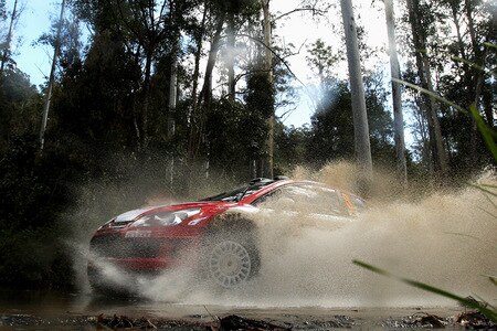 KINGSCLIFF, AUSTRALIA - SEPTEMBER 06:  Conrad Rautenbach of Zimbabwe and Daniel Barritt of Great Britain compete in their Citroen C4 during the Repco Rally of Australia Special Stage 32 on September 6, 2009 in Murwillumbah, Australia.  <br /><br /><span class="help">(Photo by Quinn Rooney/Getty Images)</span>