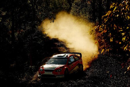 KINGSCLIFF, AUSTRALIA - SEPTEMBER 06:  Federico Villagra of Argentina and Jorge Perez Companc of Argentina compete in their Ford Focus RS WRC 08 during the Repco Rally of Australia Special Stage 27 on September 6, 2009 in Kingscliff, Australia.  <br /><br /><span class="help">(Photo by Quinn Rooney/Getty Images)</span>