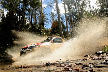 KINGSCLIFF, AUSTRALIA - SEPTEMBER 06:  Martin Prokop of the Czech Republic and Jan Tomanek of the Czech Republic compete in their Mitsubishi Lancer EVO IX during the Repco Rally of Australia Special Stage 32 on September 6, 2009 in Kingscliff, Australia.  <br /><br /><span class="help">(Photo by Quinn Rooney/Getty Images)</span>