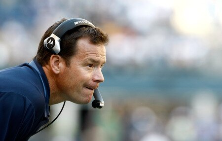 SEATTLE , WA - SEPTEMBER 13:  Head Coach Jim Mora of the Seattle Seahawks stands on the side line agains the St. Louis Rams at Qwest Field on September 13, 2009 in Seattle, Washington.  <br /><br /><span class="help">(Photo by Jonathan Ferrey/Getty Images)</span>