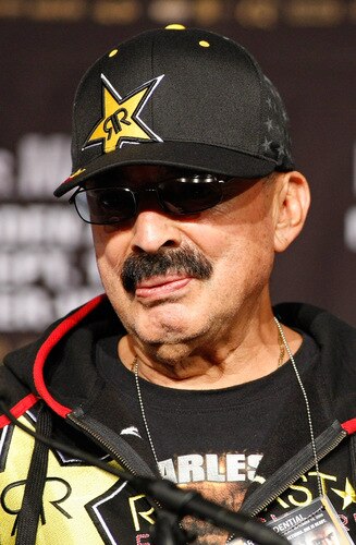 LAS VEGAS - SEPTEMBER 16:  Juan Manuel Marquez' trainer Ignacio "Nacho" Beristain speaks during the final news conference for the Juan Manuel Marquez and Floyd Mayweather Jr. bout at the MGM Grand Hotel/Casino September 16, 2009 in Las Vegas, Nevada. Marquez and Mayweather will fight at the MGM Grand Garden Arena on September 19 in Las Vegas.  <br /><br /><span class="help">(Photo by Ethan Miller/Getty Images)</span>