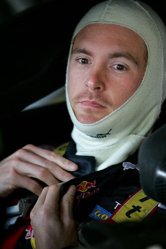 LOUDON, NH - SEPTEMBER 19:  Scott Speed, driver of the #82 Red Bull Toyota, prepares to drive during practice for the NASCAR Sprint Cup Series Sylvania 300 at the New Hampshire Motor Speedway on September 19, 2009 in Loudon, New Hampshire  <br /><br /><span class="help">(Photo by Todd Warshaw/Getty Images for NASCAR)</span>